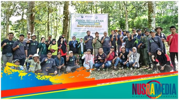 Bank NTB Syariah Tanam 1024 Bibit Pohon di Joben Lombok Timur