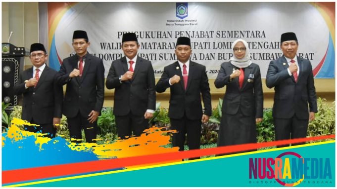 Sebanyak 5 Pjs Kepala Daerah di NTB Resmi Dilantik