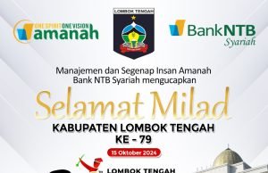 Bank NTB Syariah : Selamat Milad Lombok Tengah ke 79