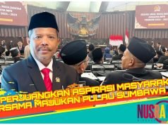 Resmi Dilantik Untuk Periode Keduanya, Anggota DPR RI Johan Rosihan : “Terimakasih Masyarakat Pulau Sumbawa”