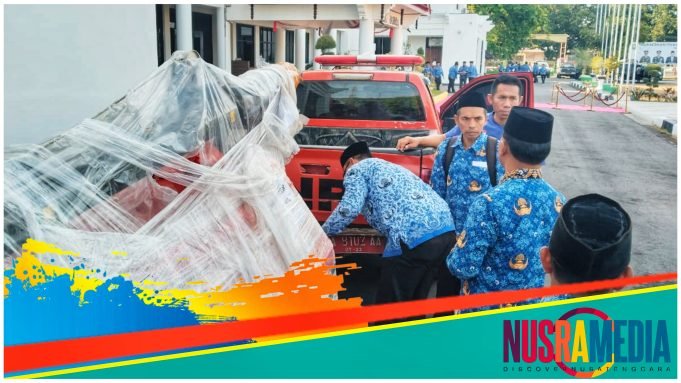BPBD Sumbawa Terima Bantuan 5 Unit Mesin Pemadam