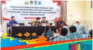 Tanamkan Rasa Nasionalis, Polri Gelar Diskusi Wawasan Kebangsaan di SMAN 2 Mataram