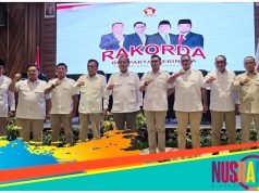 Gerindra NTB Gelar Rakorda, Seluruh Kader Diminta Tegak Lurus Satu Komando