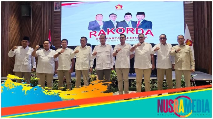 Gerindra NTB Gelar Rakorda, Seluruh Kader Diminta Tegak Lurus Satu Komando