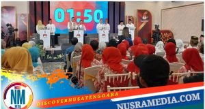 Debat Publik Perdana Pilkada Sumbawa Sukses