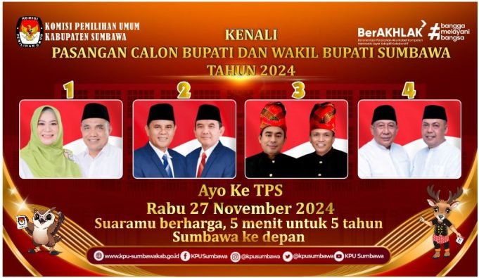 KPU SUMBAWA : KENALI PASLON BUPATI/WAKIL BUPATI SUMBAWA 2024
