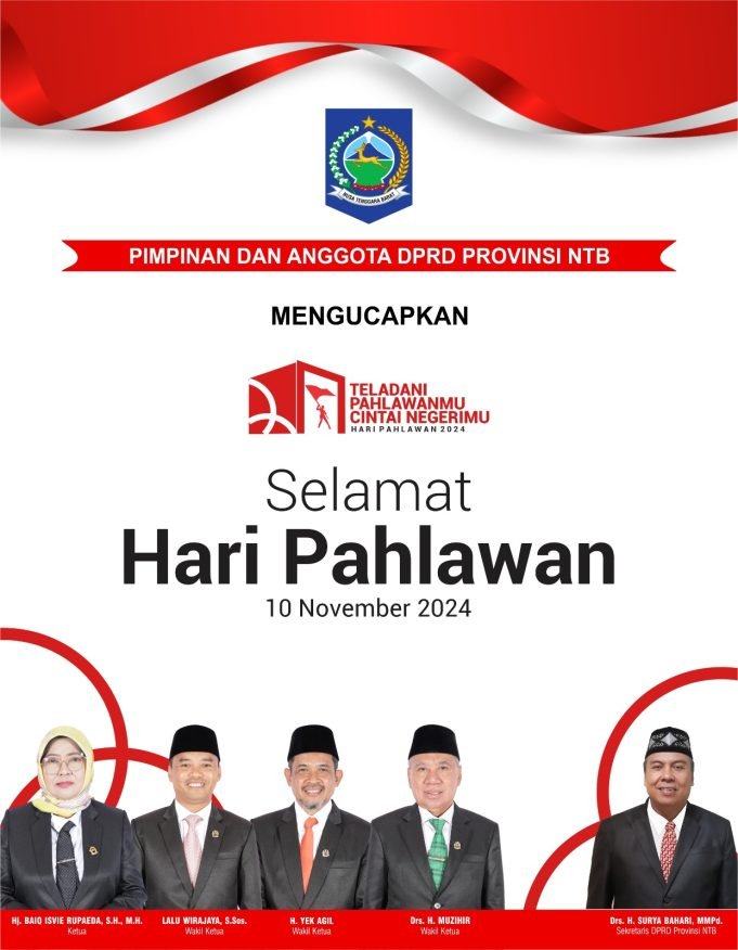 DPRD NTB : Selamat Hari Pahlawan 2024