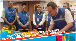 Abdul Hadi Serahkan 23 Hasil Pekerjaan P3-TGAI di Mataram