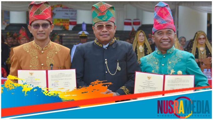 Puncak Harlah KSB ke-21, Pjs Bupati Sumbawa Teken MoU bersama Pjs Bupati Sumbawa Barat