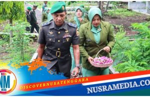 Kodim 1607/Sumbawa Gelar Upacara Ziarah di Taman Makam Pahlawan