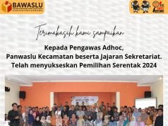 Bawaslu Sumbawa : Terimakasih Kami Sampaikan