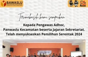Bawaslu Sumbawa : Terimakasih Kami Sampaikan