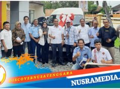 Tunjang Kegiatan Cabor, KONI NTB Resmikan Mobil Operasional