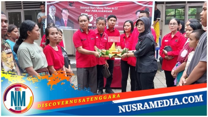 Tetap Bersama ‘Wong Cilik’, PDIP Mataram Berbagi Kebahagiaan dengan Anak Yatim