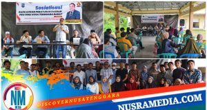 Sasar Dua Titik di KLU, Sudirsah Sujanto Sosialisasikan Ranperda Penyelenggaraan Perlindungan PMI Asal NTB