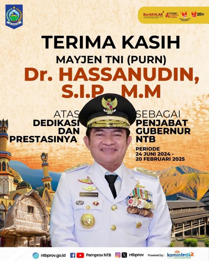 Terimakasih Mayjen TNI (Purn) Dr Hassanudin