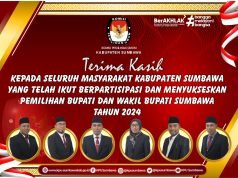 KPU Sumbawa : Terimakasih Masyarakat Sumbawa