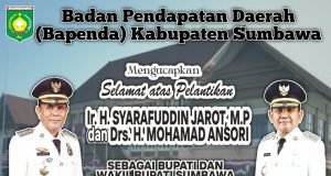 Bapenda Sumbawa : Selamat Atas Pelantikan H Syarafuddin Jarot dan H Mohamad Ansori