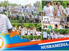 Sambut dan Meriahkan HUT Partai, Gerindra KLU Kompak Tanam Ratusan Pohon