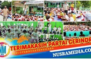 Kepedulian Nyata Berbagi Kebahagiaan, Gerindra KLU Sasar Sekolah Bagikan MSBG dan Gelar SSB