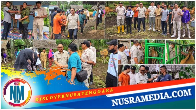 Jawab Kegelisahan Warga, Gerindra Lombok Utara Gelar Posyandu Ternak