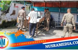 Satpol PP Sumbawa Tertibkan PKL dan Jaring Siswa Bolos Sekolah