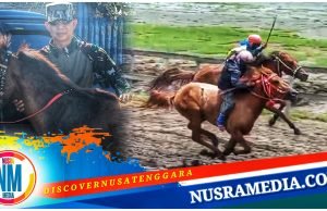 Kasdim 1607/Sumbawa : Pacuan Kuda Tradisional Kearifan Lokal ng Harus Tetap Dilestarikan