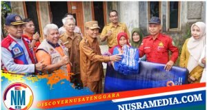 Wabup Ansori Tinjau dan Bantu Korban Terdampak Banjir Serading