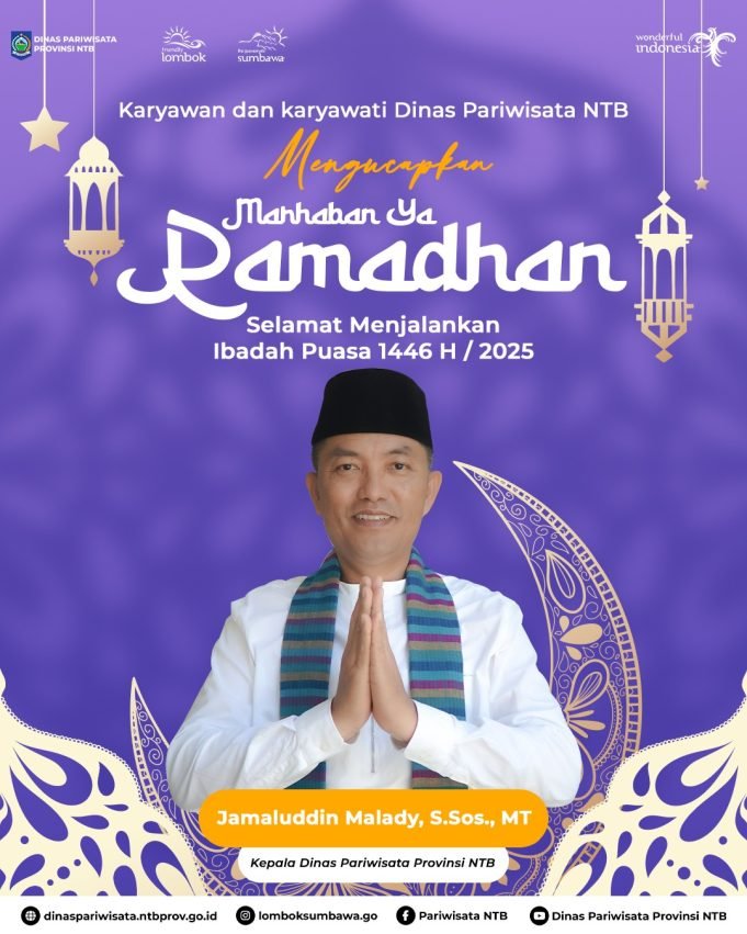 DINAS PARIWISATA NTB : SELAMAT HARI RAYA IDUL FITRI 1446 H
