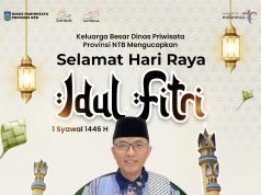 KEPALA DINAS PARIWISATA NTB : SELAMAT HARI RAYA IDUL FITRI 1446 H