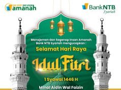 BANK NTB SYARIAH : SELAMAT HARI RAYA IDUL FITRI 1446 H