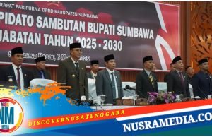DPRD Sumbawa Gelar Rapat Paripurna, Sambut Kepemimpinan Baru Bupati dan Wakil Bupati