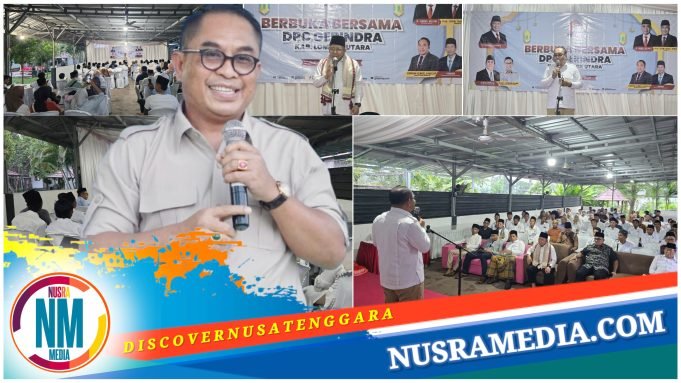 Dihadiri Najmul-Kus, DPC Gerindra KLU Gelar Bukber : Tetap Kompak Utuh Bersatu !