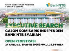 Dicari Calon Komisaris Independen Bank NTB Syariah