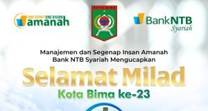 Bank NTB Syariah : Selamat Milad Kota Bima ke-23