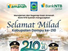 Bank NTB Syariah : Selamat Milad Kabupaten Dompu ke-210