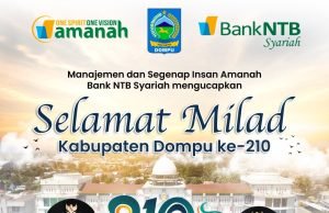 Bank NTB Syariah : Selamat Milad Kabupaten Dompu ke-210