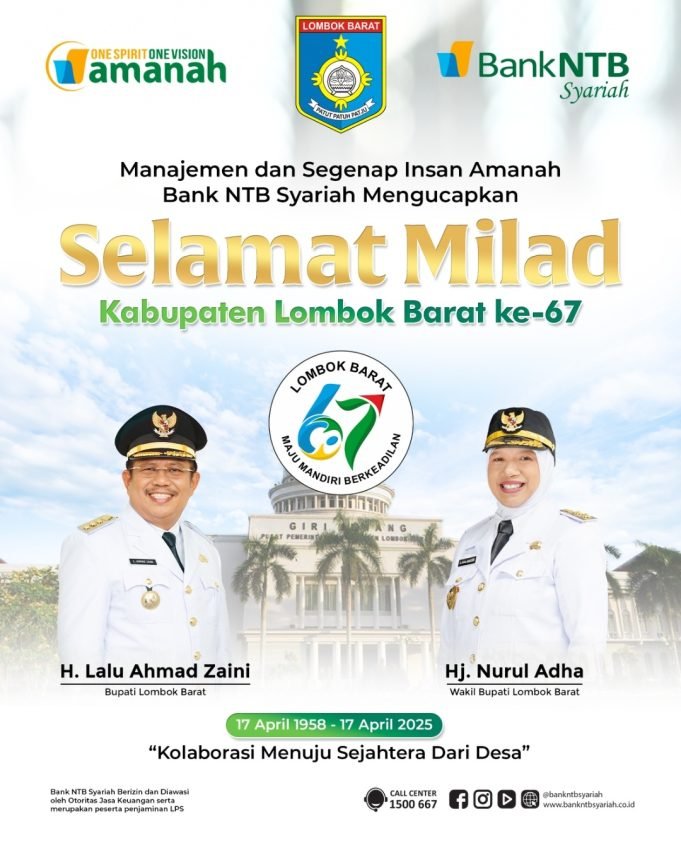Bank NTB Syariah : Selamat Milad Lombok Barat ke-67