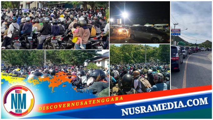 Arus Balik H÷6 Lebaran, Antrean di Pelabuhan Poto Tano “Mengular”