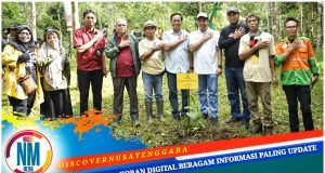 Bank NTB Syariah Tanam Pohon dan Lauching Produk Proklim Mart di Joben Lestari