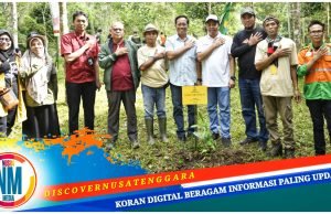 Bank NTB Syariah Tanam Pohon dan Lauching Produk Proklim Mart di Joben Lestari