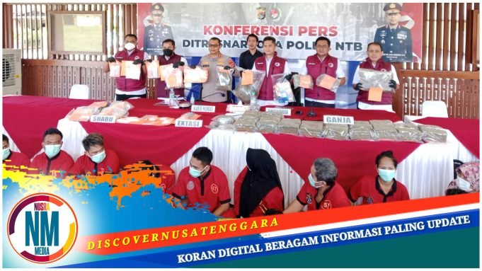 45 Pelaku Berhasil Diringkus, Polda NTB Bongkar 32 Kasus Narkoba