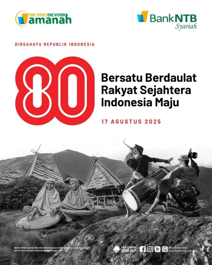 Keluarga Besar Bank NTB Syariah : Dirgahayu RI ke-80