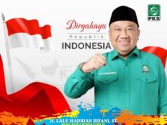Wakil Ketua Komisi X DPR RI (F-PKB) Dapil NTB 2 Pulau Lombok-Lalu Hadrian Irfani : Dirgahayu RI ke-80
