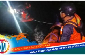 Mesin Mati Total di Perairan Lombok, Sebuah Kapal Tenggelam Dihantam Gelombang