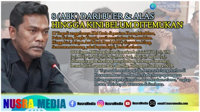 Dewan M Tahir Desak Pemkab Sumbawa Segera Koordinasi dengan Bangka