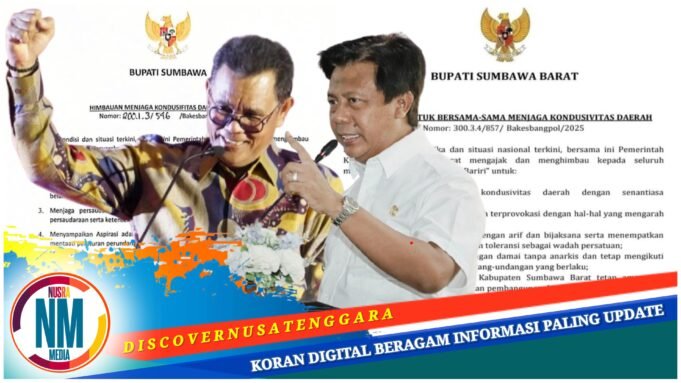 Bupati Sumbawa dan KSB Kompak Terbitkan Imbauan : Jaga Kondusifitas dan Keamanan