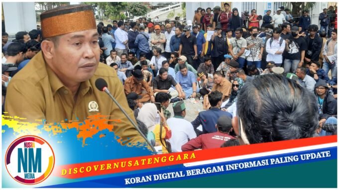 Respon Tuntutan Massa Aksi, DPRD Sumbawa “Gercep” Langsung Surati Presiden