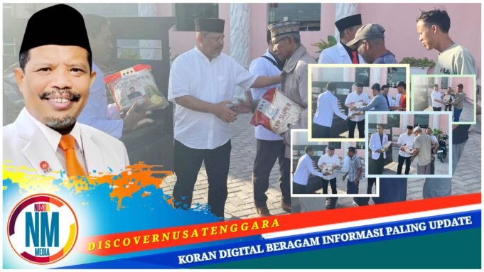 Johan Rosihan Bagikan Ratusan Paket Beras Untuk Ojek Pangkalan, Satpam hingga Juru Parkir