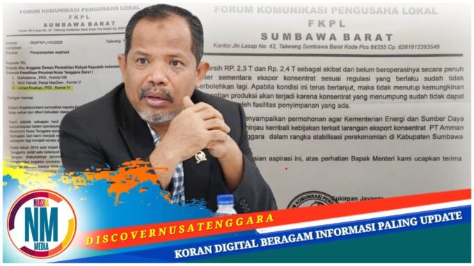 Johan Rosihan Terima Aspirasi FKPL KSB Soal Larangan Ekspor Konsentrat